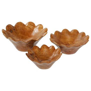 Maple and Jade Decorative Bowl in Brown (Set of 3), , large