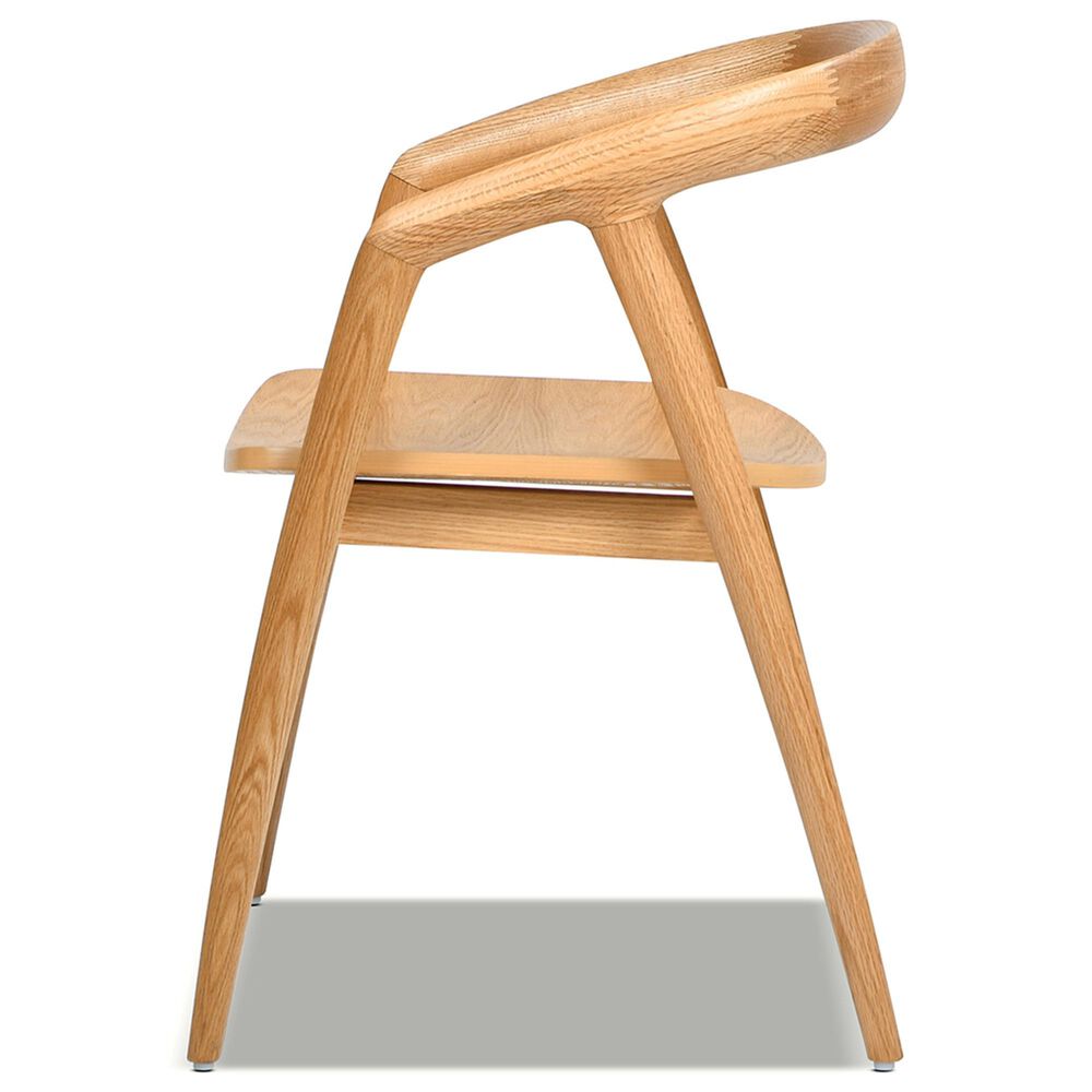 Jennifer Taylor Home Simeon Arm Chair in Warm Natural Brown, , large