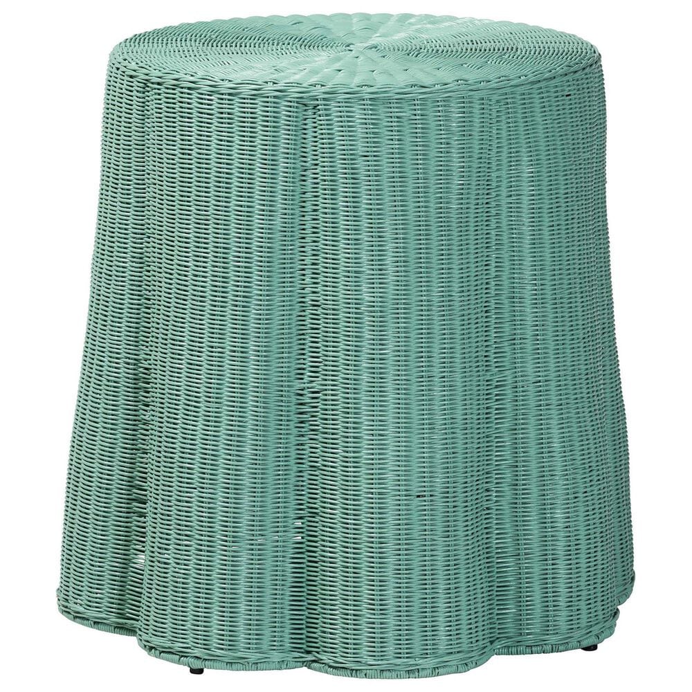 Baxton Studio Palm Console Table in Teal Green, , large