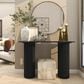 Maple and Jade 3-Piece Abstract Cutout Orb Decorative Sculpture Set in Silver, , large