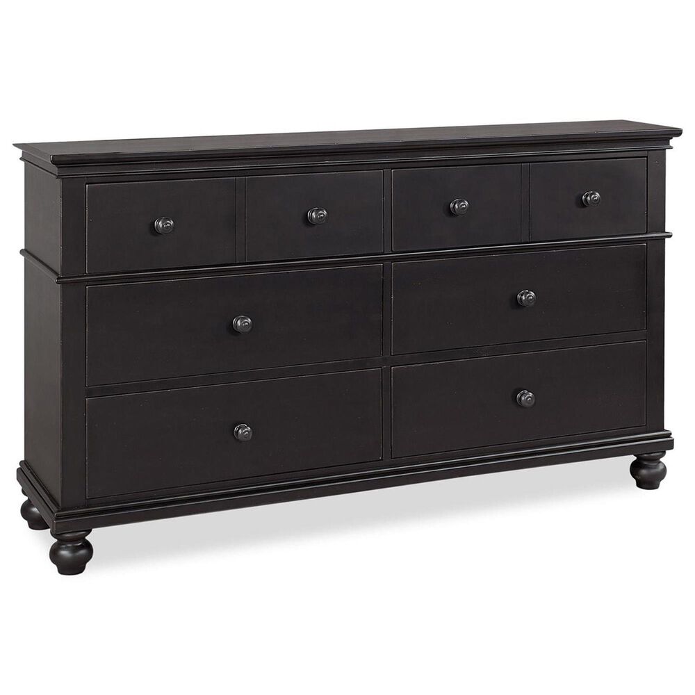 Riva Ridge Oxford 6-Drawer Dresser in Black, , large