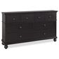 Riva Ridge Oxford 6-Drawer Dresser in Black, , large