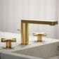 Kohler Composed Widespread Bathroom Sink Faucet with Cross handles in Vibrant Brushed Moderne Brass, , large