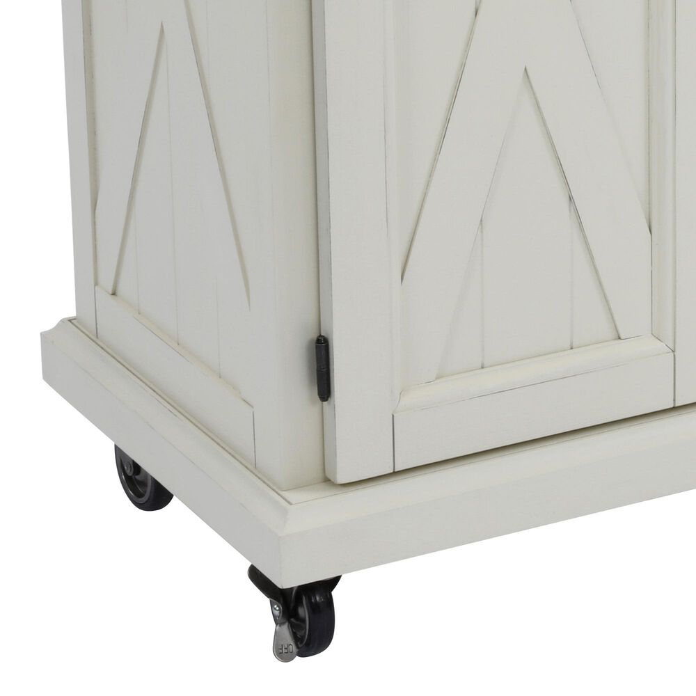 Homestyles Seaside Lodge Kitchen Cart in White, , large
