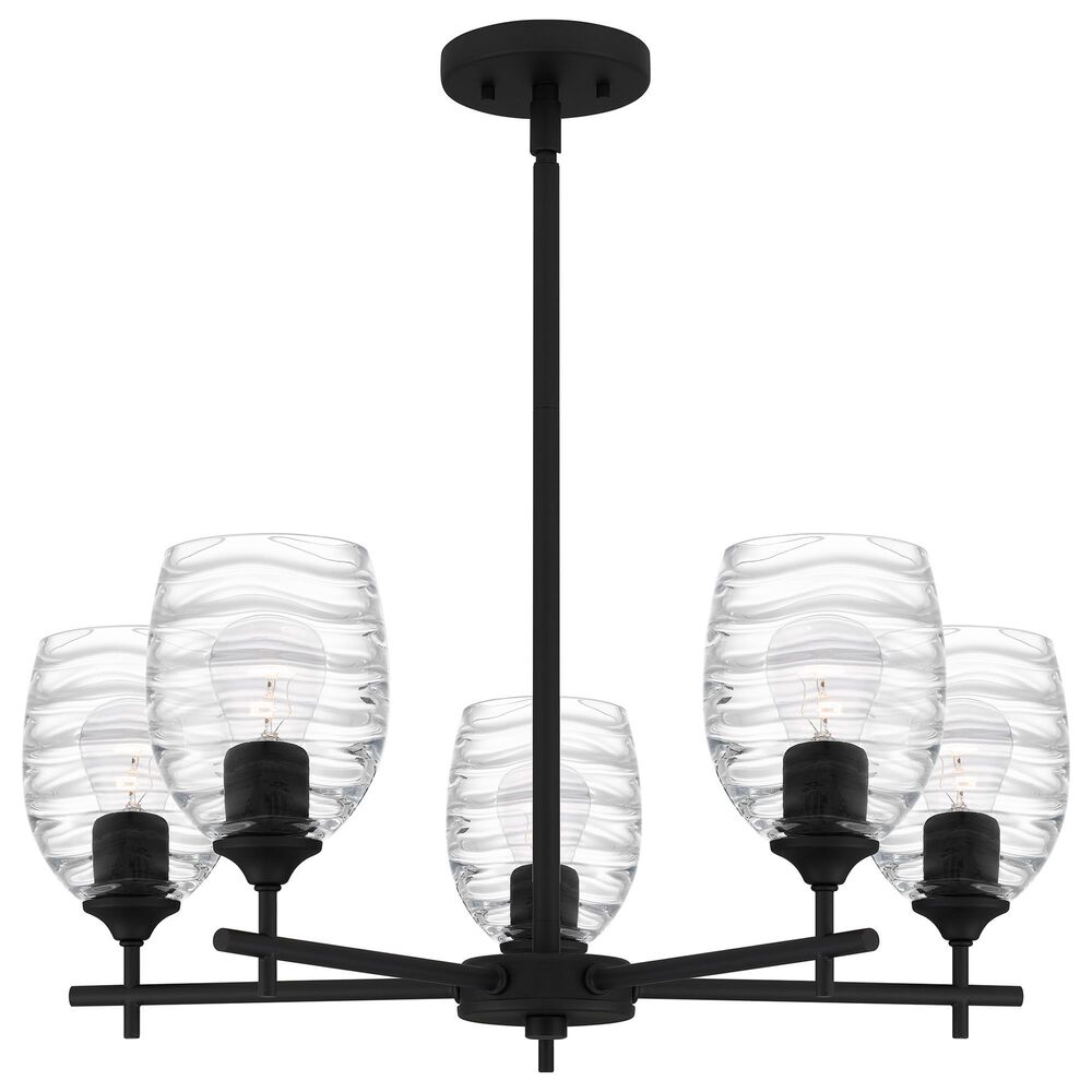 Quoizel Lucy 5-Light Chandelier in Matte Black, , large