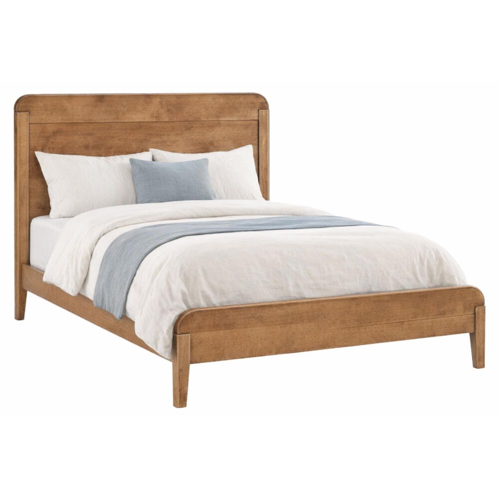 Archbold Furniture Warren King Platform Bed in Warm Harvest, , large
