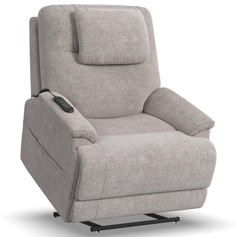 Flexsteel Zecliner Petite Power Lift Recliner in Dove, , large
