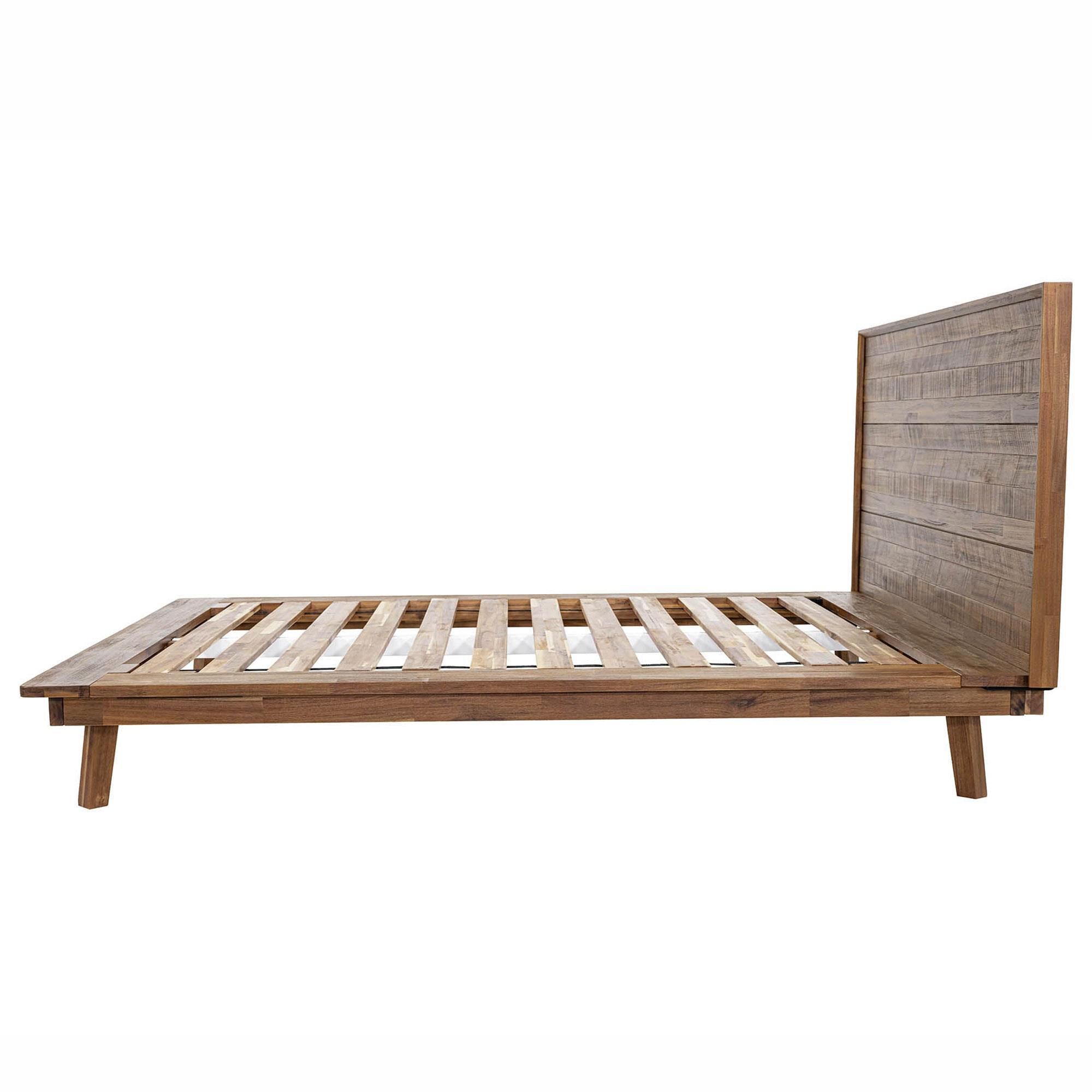 37B Gia Queen Platform Bed in Warm Pecan