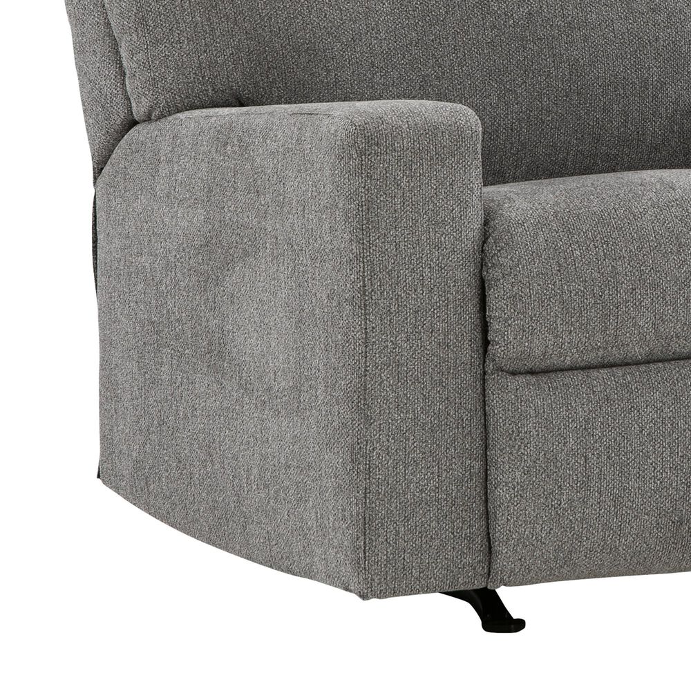 Ashley Deltona Manual Rocker Recliner in Graphite, , large