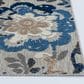 Central Oriental Fontana Pakuna 5"3" x 7" Gray and Blue Area Rug, , large