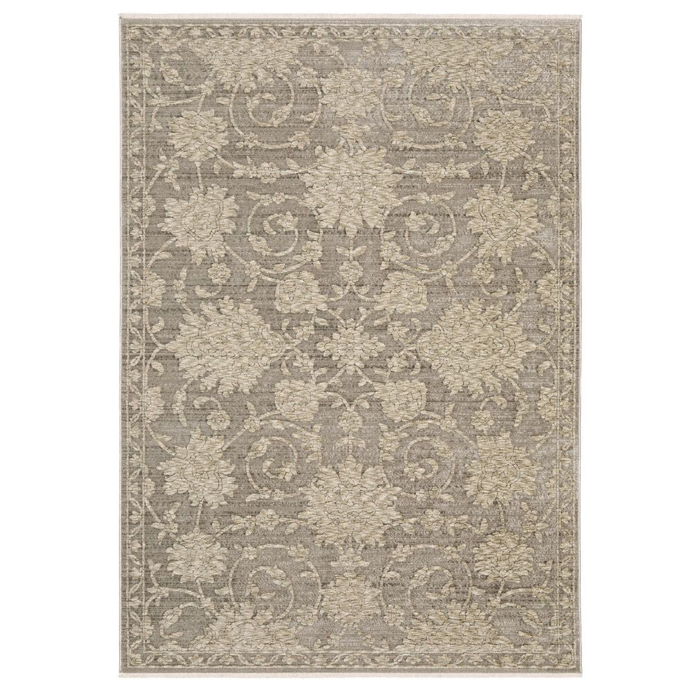 Oriental Weavers Capella Grey and Beige 9&#39;10&quot; x 12&#39;10&quot; Area Rug, , large