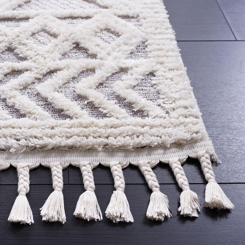 Safavieh Marrakesh 2&#39;2&quot; x 6&#39; Beige and Grey Runner, , large