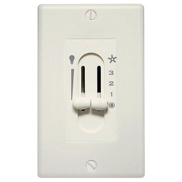 Hunter Fan Light Dual Slide Wall Control in Off White, , large