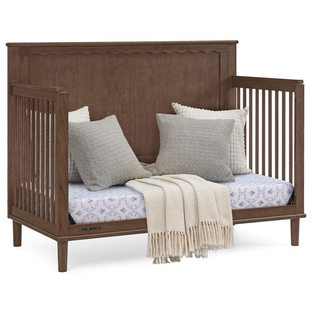 Delta Children Penelope 6-In-1 Convertible Crib in Teak Brown, , large