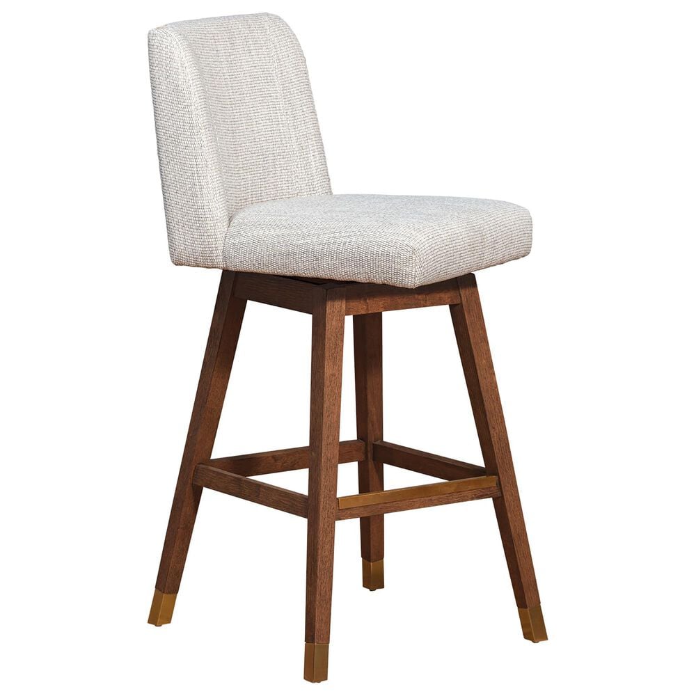 Blue River Basila Swivel Barstool in Beige, , large