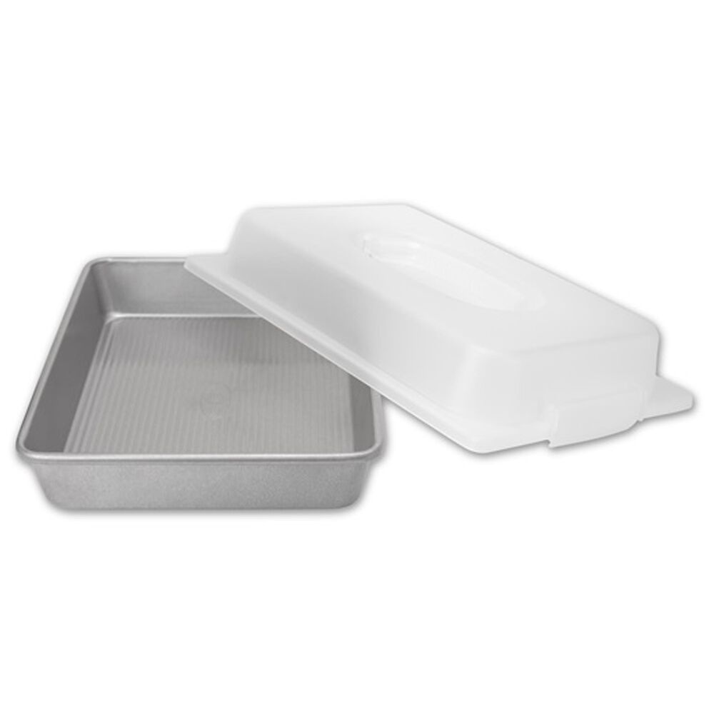 USA Gear Rectangular Cake Pan and Lid set, , large