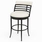 Armen Living Telia Swivel  Counter  Stool in Ivory, , large