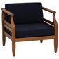 Linon Home Decor Arlen Patio Arm Chair in Navy, , large