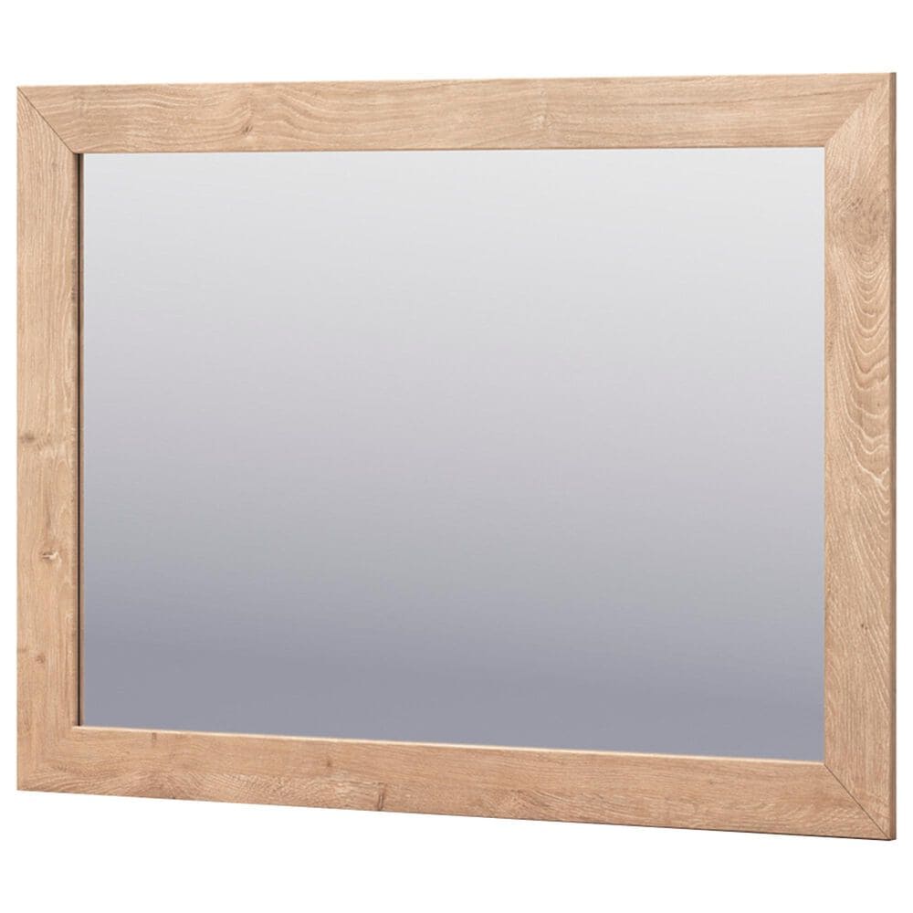 Ashley Sanginlane Dresser Mirror in Light Oak, , large