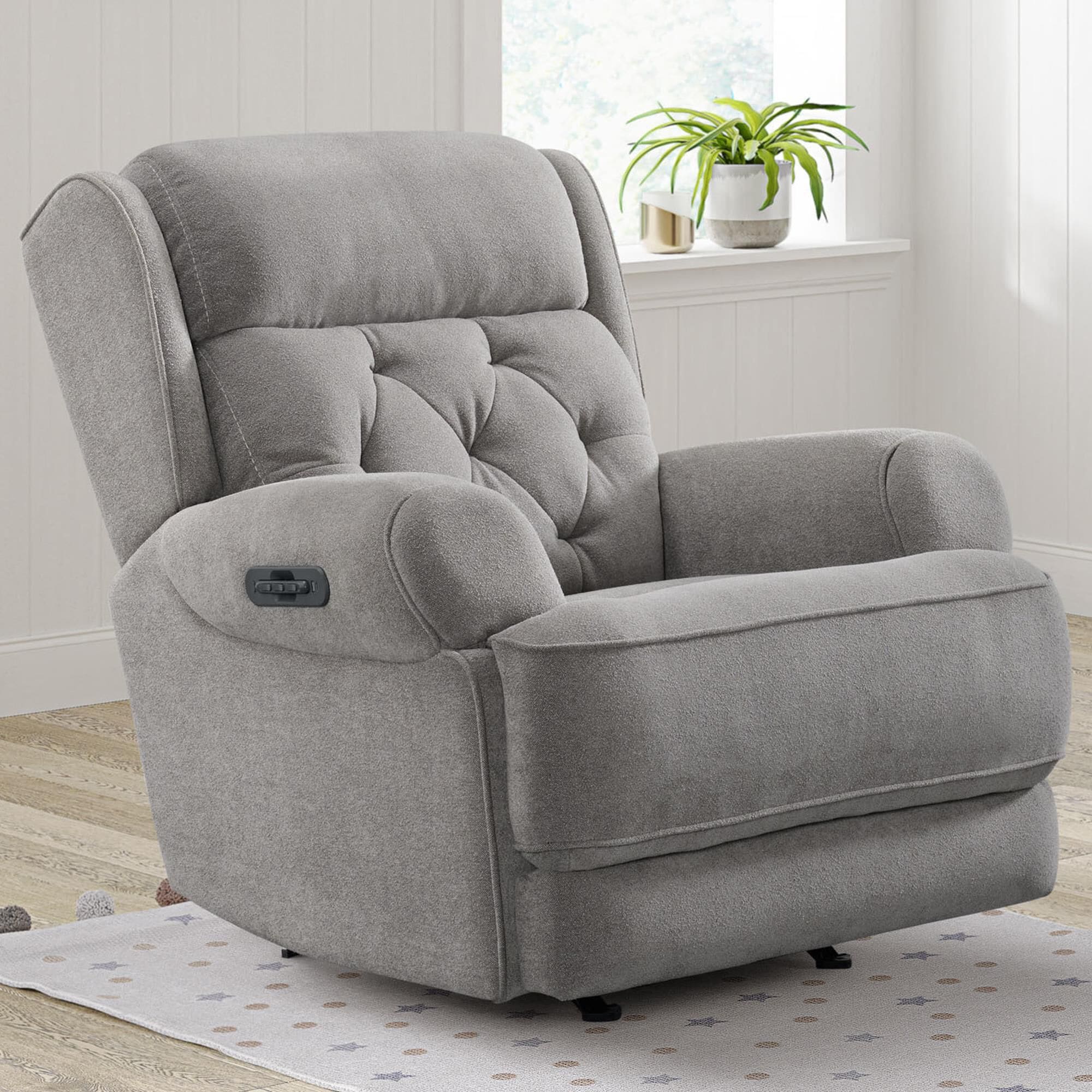 Eastern Shore Abby Triple Power Nursery Glider Chair in Slate