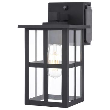 Vaxcel Maywood 11.5" 1-Light Outdoor Wall Sconce in Matte Black, , large