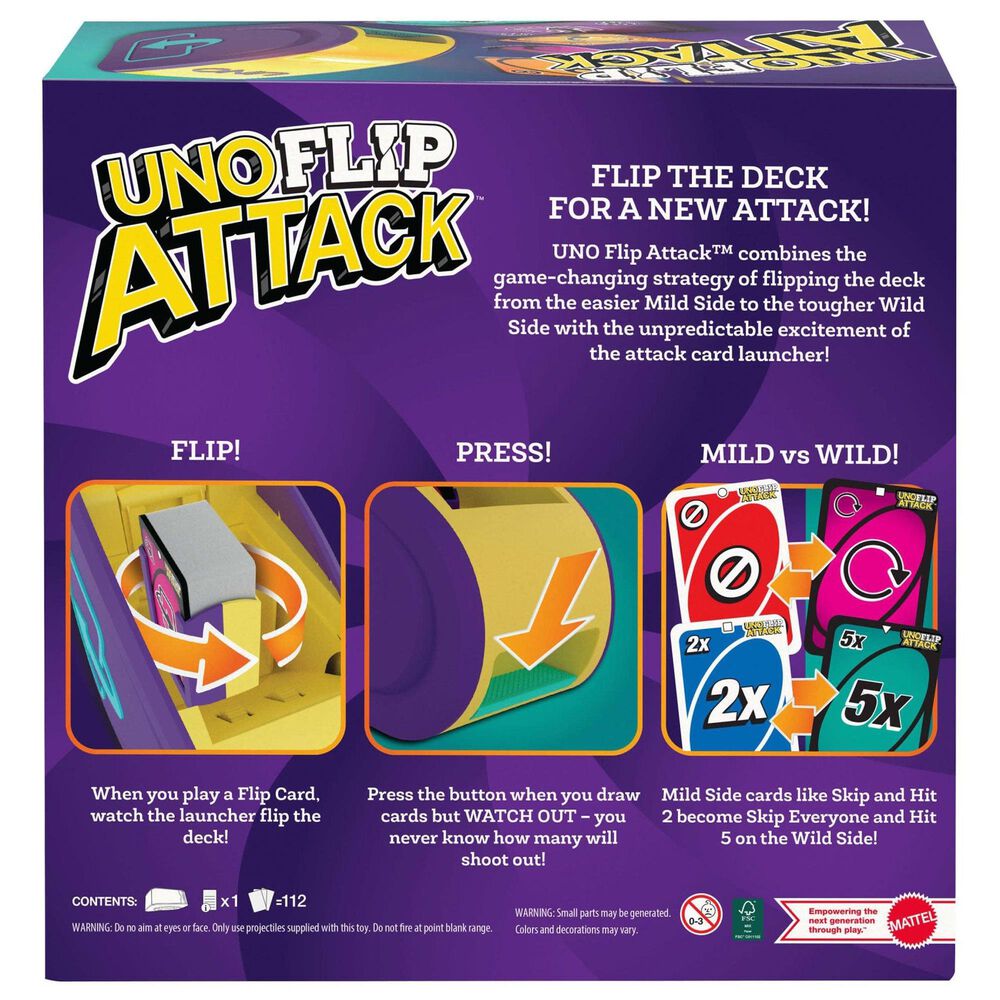 Mattel Flip Attack Card Game For Kids, Adults and Family Night, , large