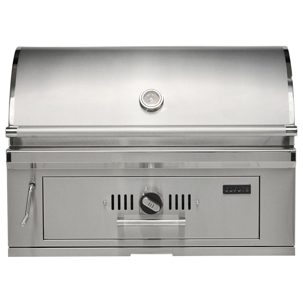 Coyote Outdoor 36" Built-In Charcoal Grill in Stainless Steel, , large