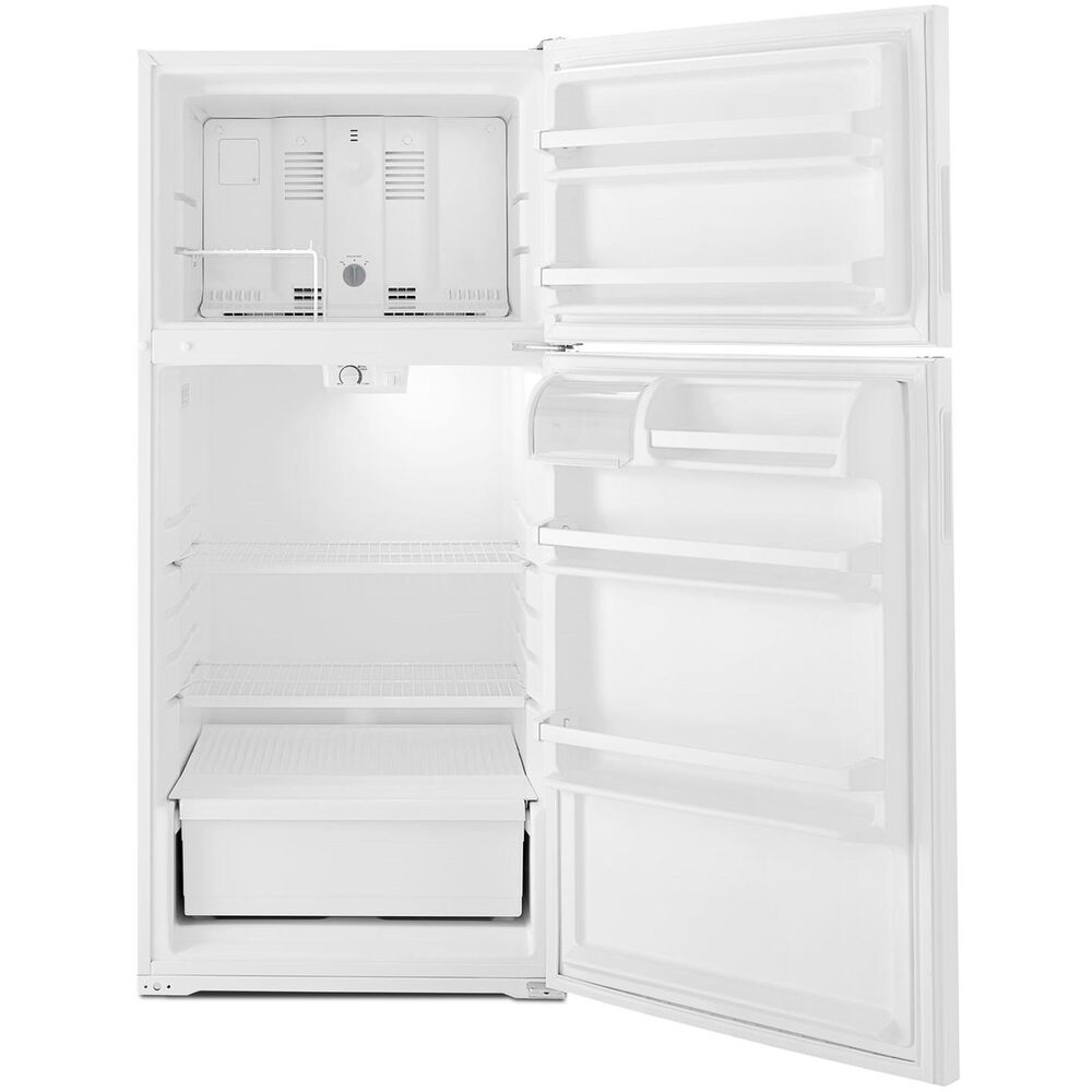 Amana 14 Cu. Ft. 28&quot; Wide Top-Freezer Refrigerator with Dairy Bin in White, , large