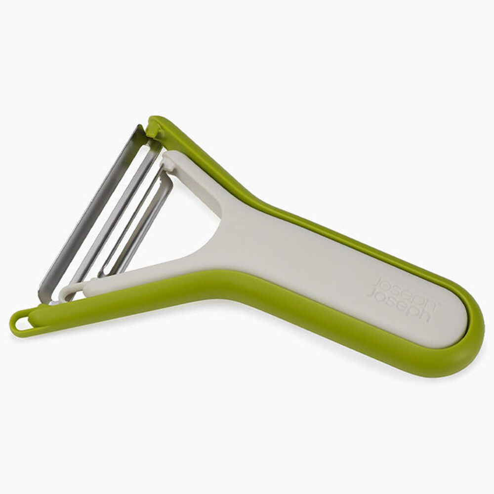 Joseph Joseph Nest 2-Piece Peeler Set in Stone and Green, , large