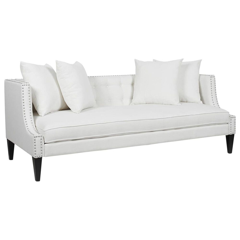 Jennifer Taylor Home Caroline Stationary Sofa in Antique White, , large