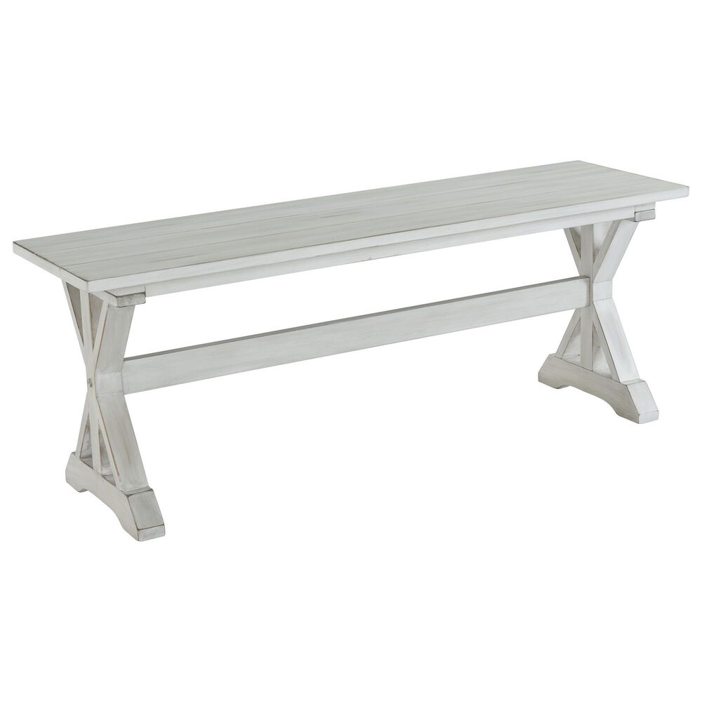 Boraam Industries Jamestown Dining Bench in Antique White, , large