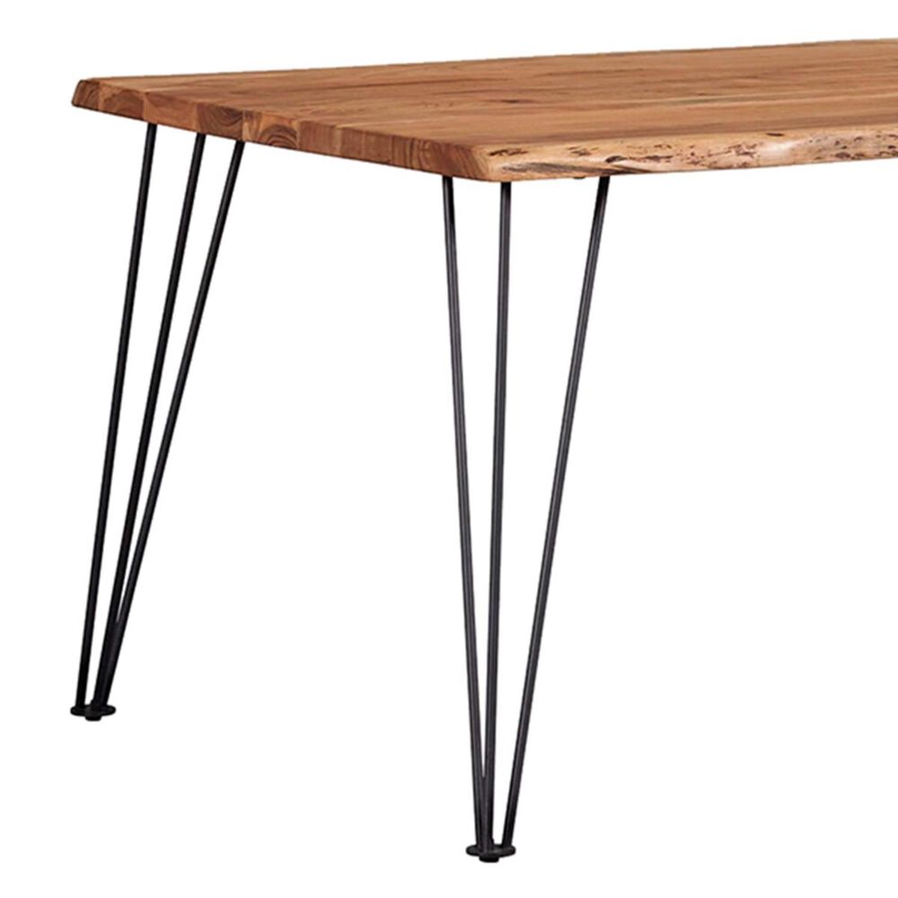 Pacific Landing Sherman Dining Table in Natural Acacia and Gunmetal - Table Only, , large
