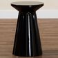 Baxton Studio Ulmer Patio Side Table in Black, , large