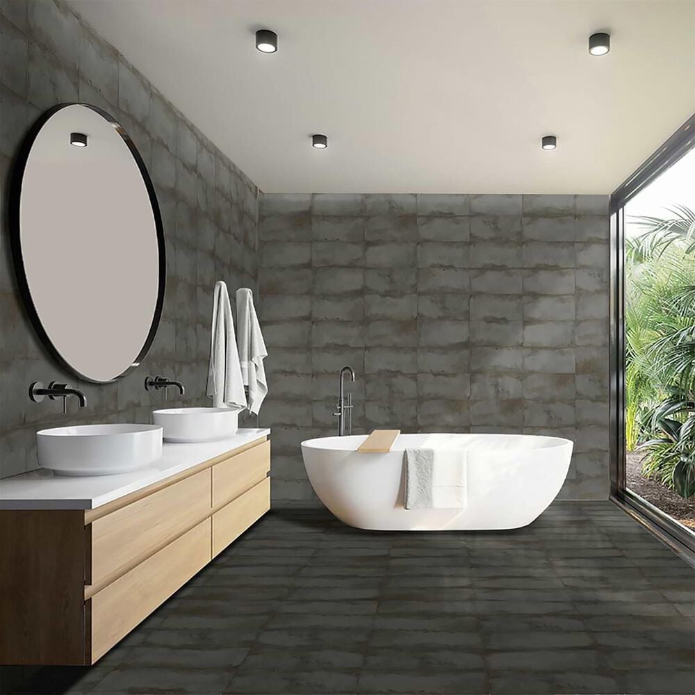 Soho Studio Angela Harris San Francisco Graphite 12" x 24" Matte Porcelain Tile, , large