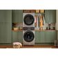 Whirlpool 4.5 Cu. Ft. Smart Front Load Washer and 7.4 Cu. Ft. Gas Dryer Stack Laundry in Radiant Silver, , large
