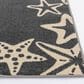 Central Oriental Terrace Tropic Sandy Starfish 7"10" x 9"10" Stone and Snow Area Rug, , large