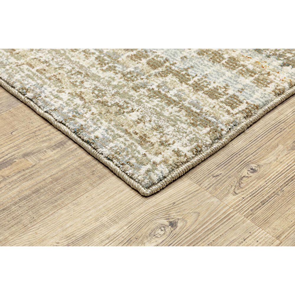 Oriental Weavers Atlas Stripe 747E0 3&#39;3&quot; x 5&#39;2&quot; Ivory and Gray Area Rug, , large