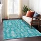 Dalyn Rug Company Wonderland WN21 3" x 5" Teal Indoor/Outdoor Area Rug, , large