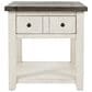 Waltham Madison County End Table in Vintage White, , large