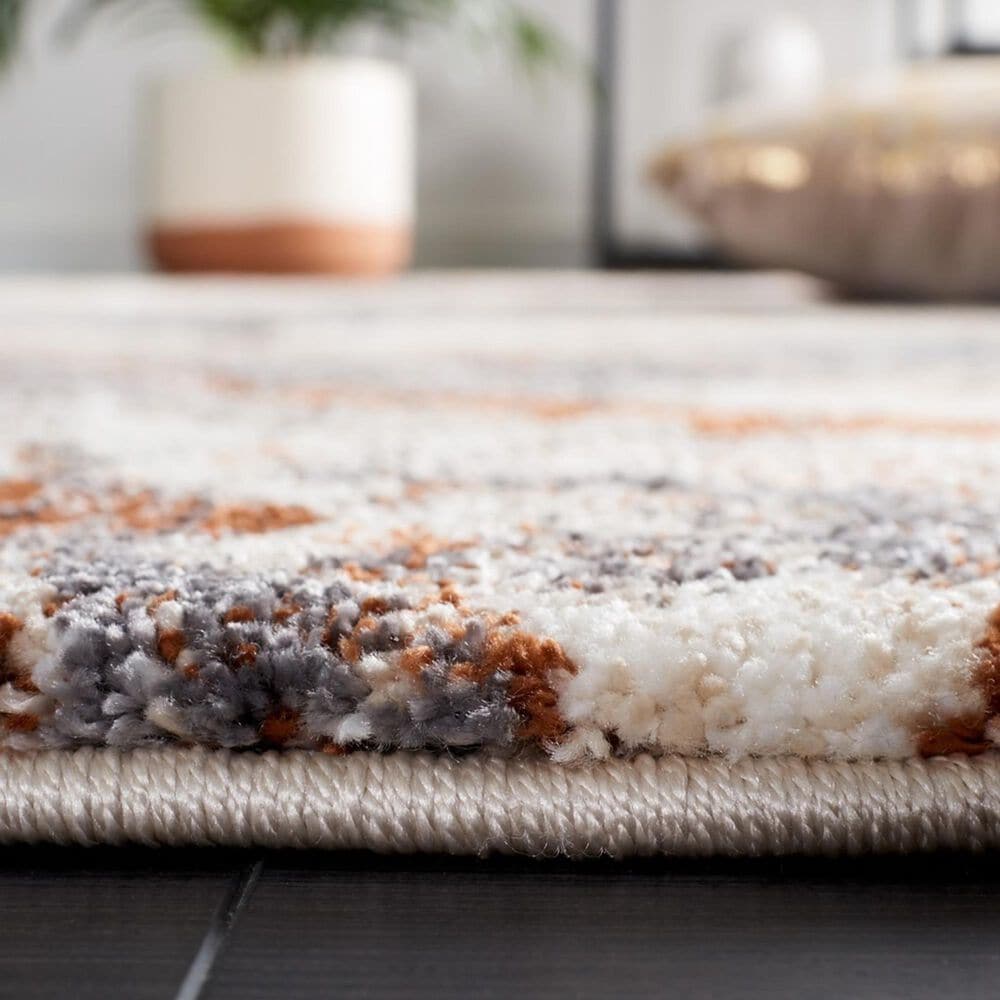 Safavieh Cyrus Shag CYR140F CYRUS SHAG 9&#39; x 12&#39; Grey and Rust Area Rug, , large