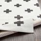Surya Moroccan Shag MCS-2306 2"7" x 7"3" Black and White Runner, , large