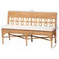 Baxton Studio Oxford Dining Bench in Light Honey, , large
