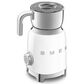 Smeg Retro Style Milk Frother in White and Stainless Steel, , large