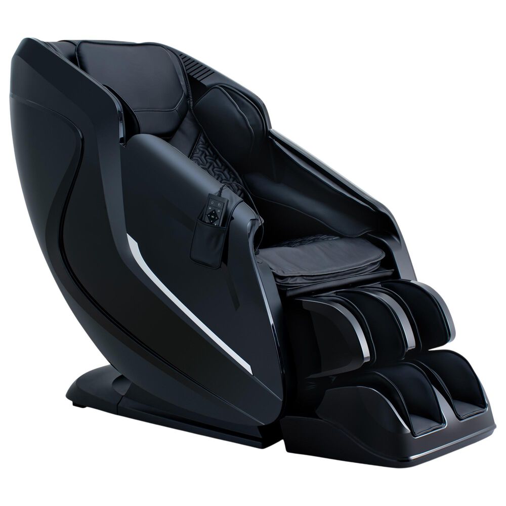 Cozzia Shiatsu Massage Chair with 2D Li Flex Track in Black, , large