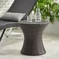 Hearth and Haven Kono Outdoor Hourglass End Table in Brown, , large