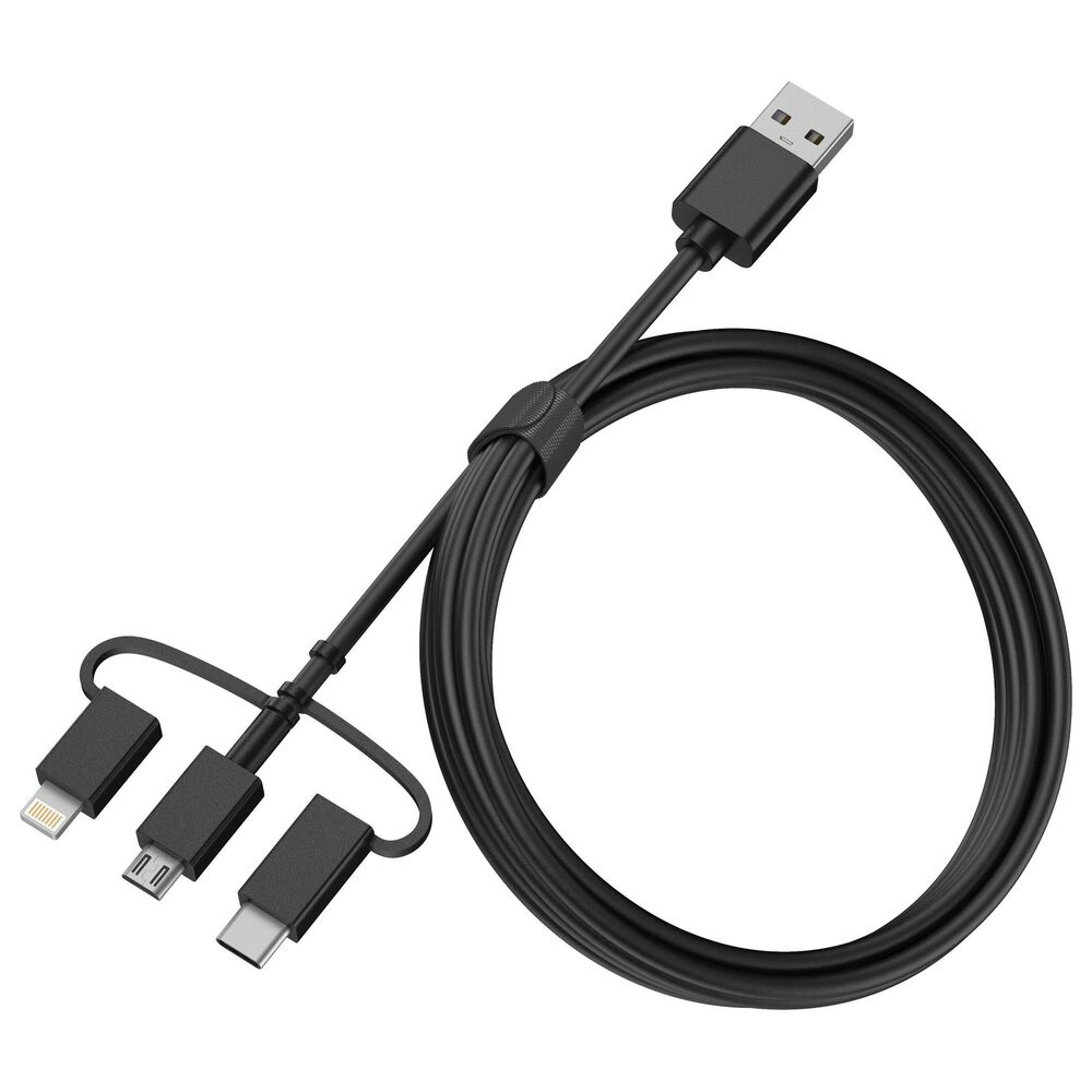 OtterBox 5000 mAh Mobile Power Bank with 3-In-1 Cable in Black, , large