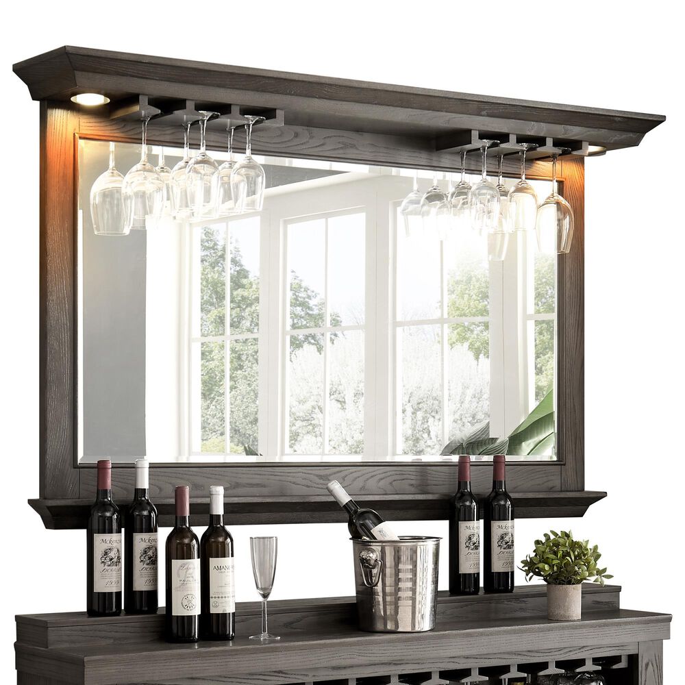IMPERIAL Bixby Bar Back and Mirror in Charcoal, , large