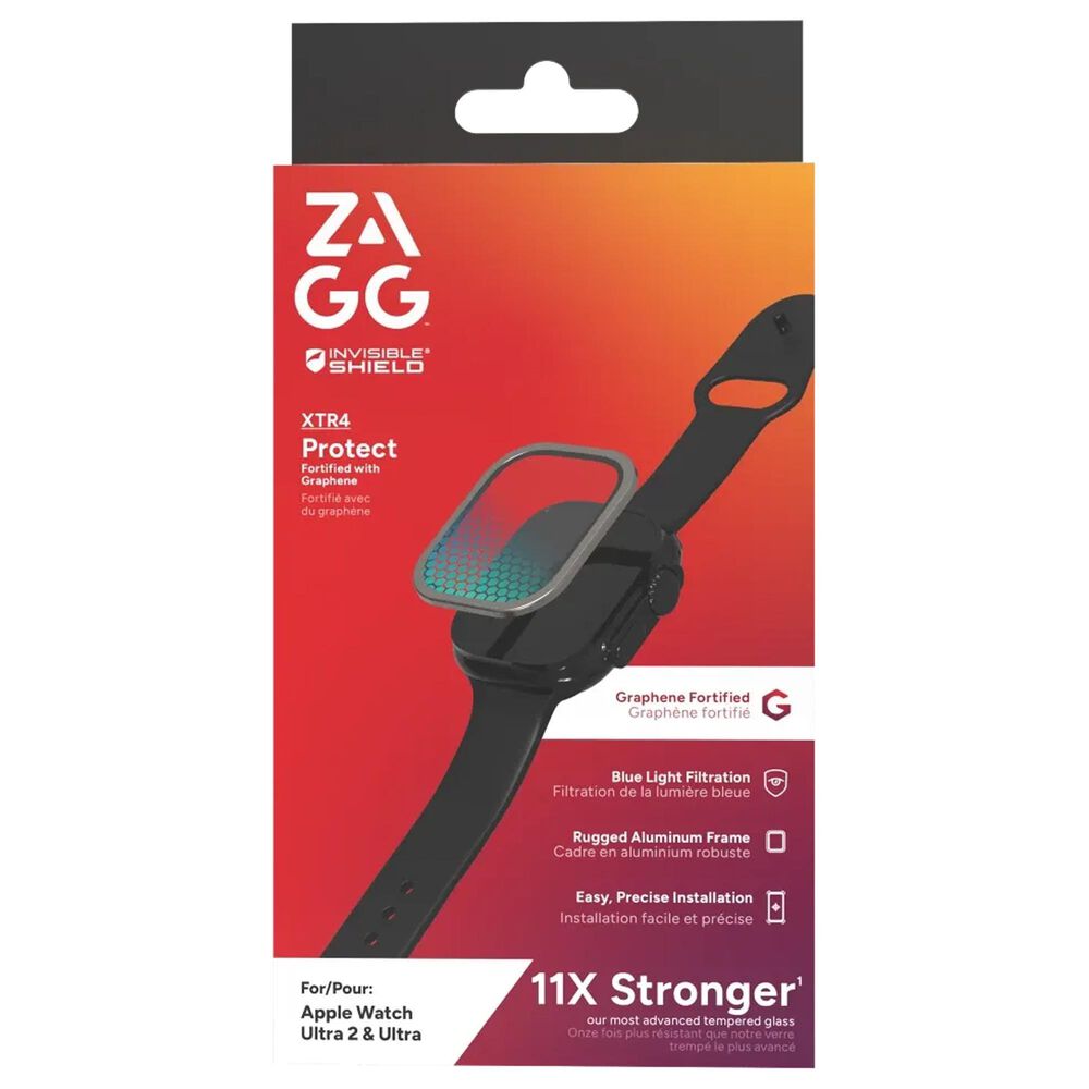 Zagg InvisibleShield Glass XTR4 Screen Protector for Apple Watch Ultra 49mm in Titanium, , large