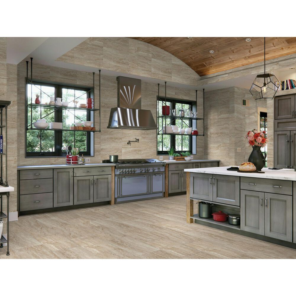 Dal-Tile Marble Attache Travertine 12&#39;&#39; x 24&#39;&#39; Porcelain Tile, , large