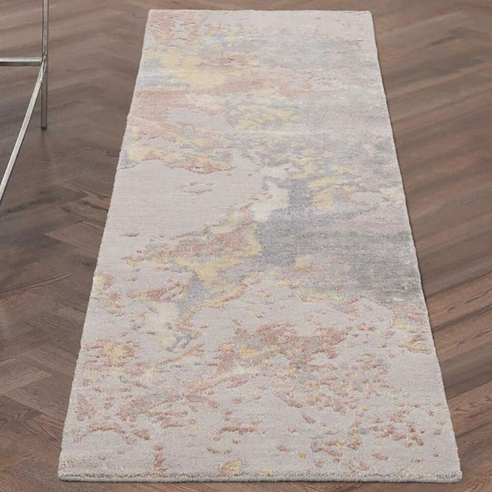 Nourison Silk Shadows SHA20 2&#39;3&quot; x 8&#39; Silver Runner, , large